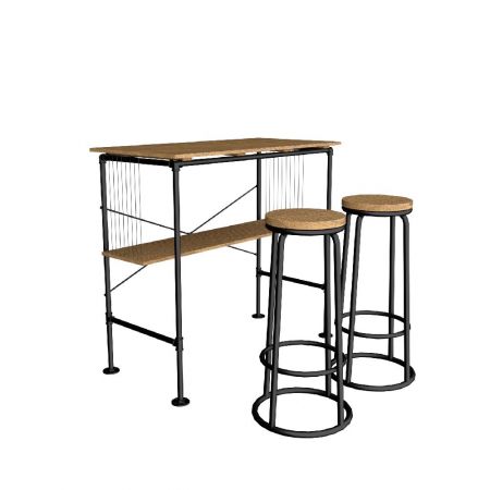 Jeder Stehtisch wird mit zwei runden Barstühlen mit Industrierohren geliefert. Zwei Stehtische können miteinander kombiniert werden. Es entsteht ein rechteckiger Tisch mit den Maßen 120,0 x 120,0 cm. Für weitere Barmöbel für den Außenbereich kontaktieren Sie uns bitte.